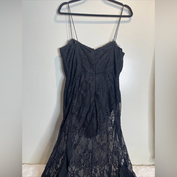 Free People For Love & Lemons Shirley Lace Bodysuit Maxi Dress XL - Picture 9 of 9